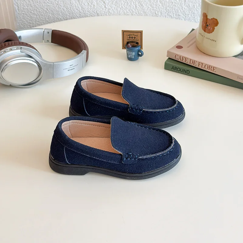

Children Fashion Loafer Shoes Spring Autumn New Boys' Casual Baby Soft-soled Slip On School Student Flats