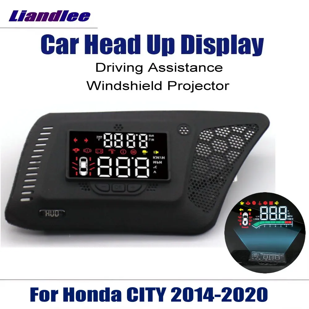 

Car Head Up Display HUD For Honda CITY 6th (GM4-9) 2014-2020 AUTO LED Screen Windshield Projector Accessories