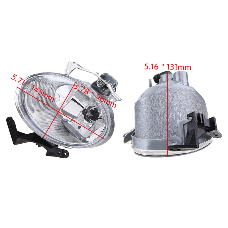 POSSBAY Car Light for Hyundai Santa Fe (CM) 2007 2008 2009 Pre-facelift Front Bumper Halogen Fog Lights Fog Lamp Car Styling