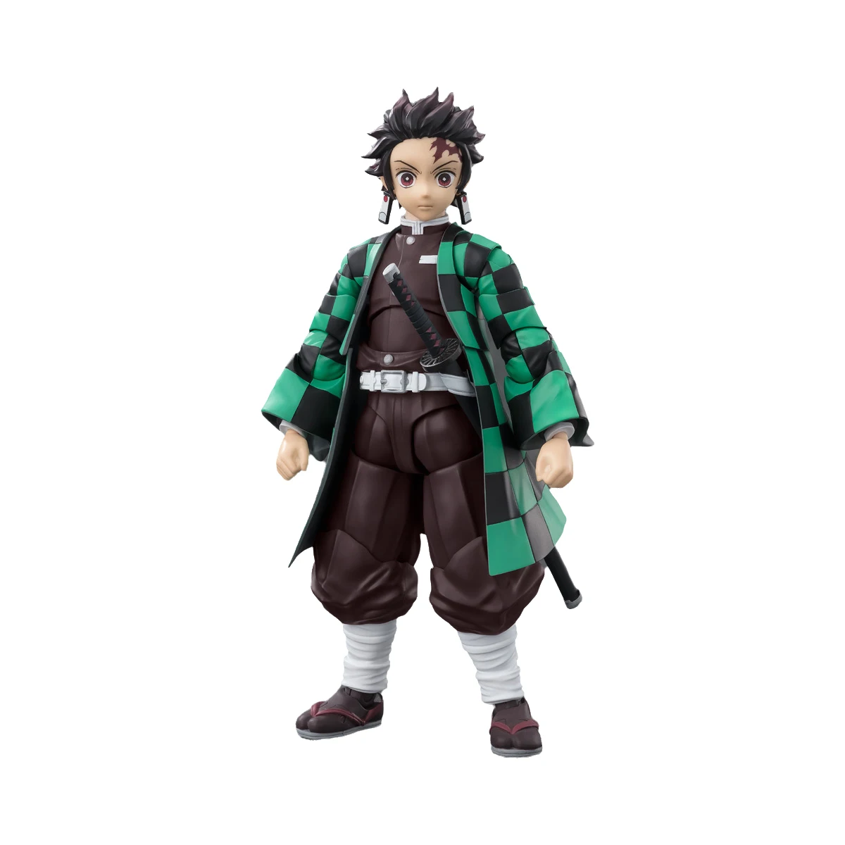 Véritable Bandai Original démon Slayer Figure modèle Kits S.H.Figuarts 1/12 figurines d'anime Kamado Tanjirou modèle d'action jouets cadeau