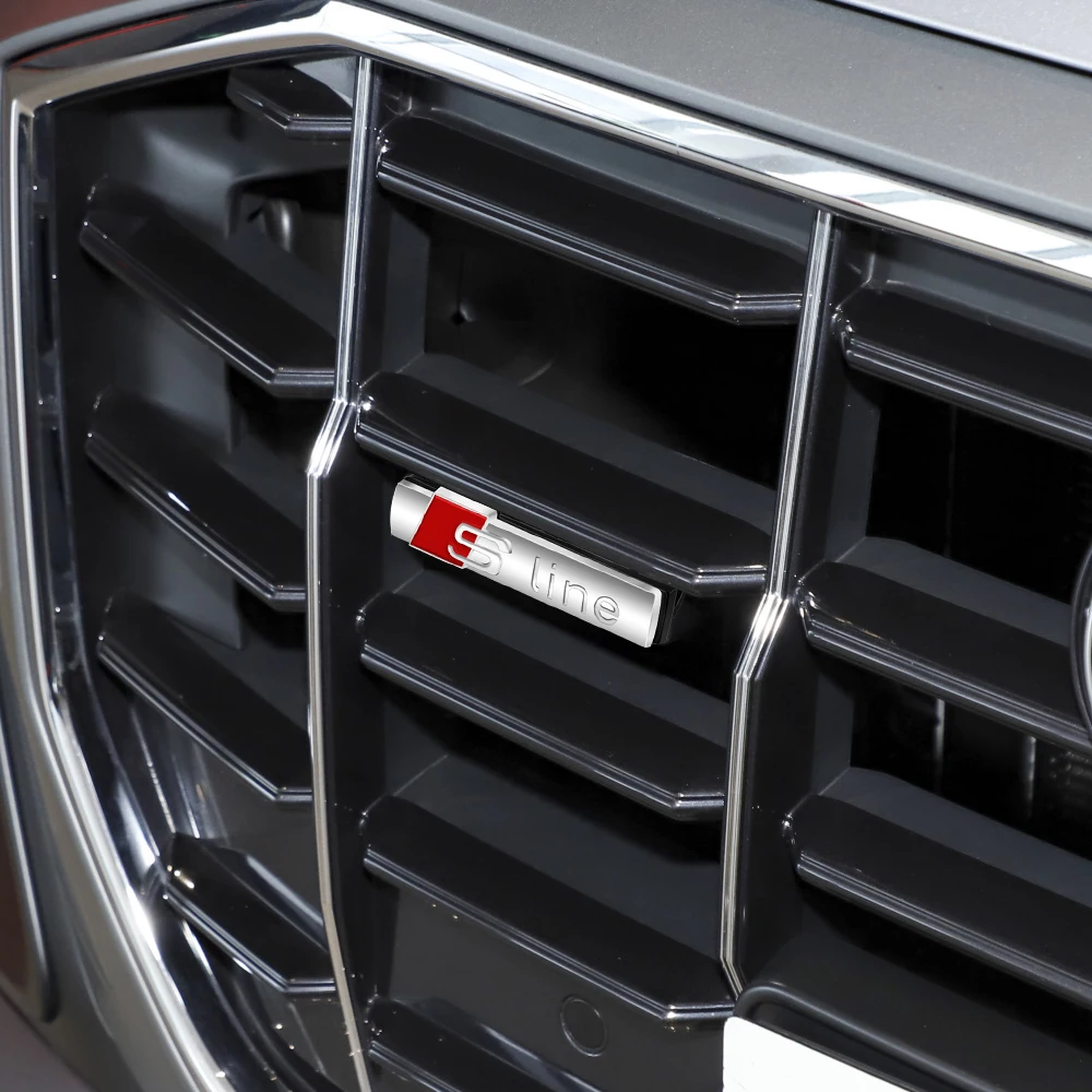Auto-Frontemblem für Kühlergrill, S-Line-Emblem, Dekorationsaufkleber, Autozubehör für Audi S-Line S A4L A3 A5 A7 A4 B8 A3 Q3 Q5 Q7 A8L – Detail 12