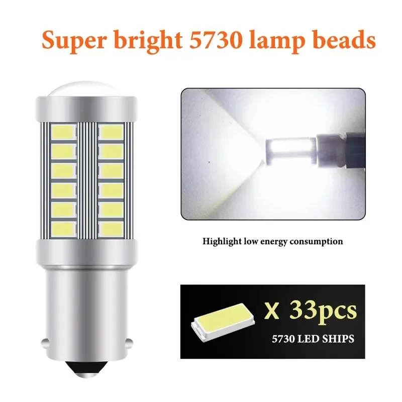 2pcs T25 3157 Car Brake Light P27 7W S25 LED Brake Lamp Tailight Stop Light Parking Lights LED Turn Signal Red White Yellow