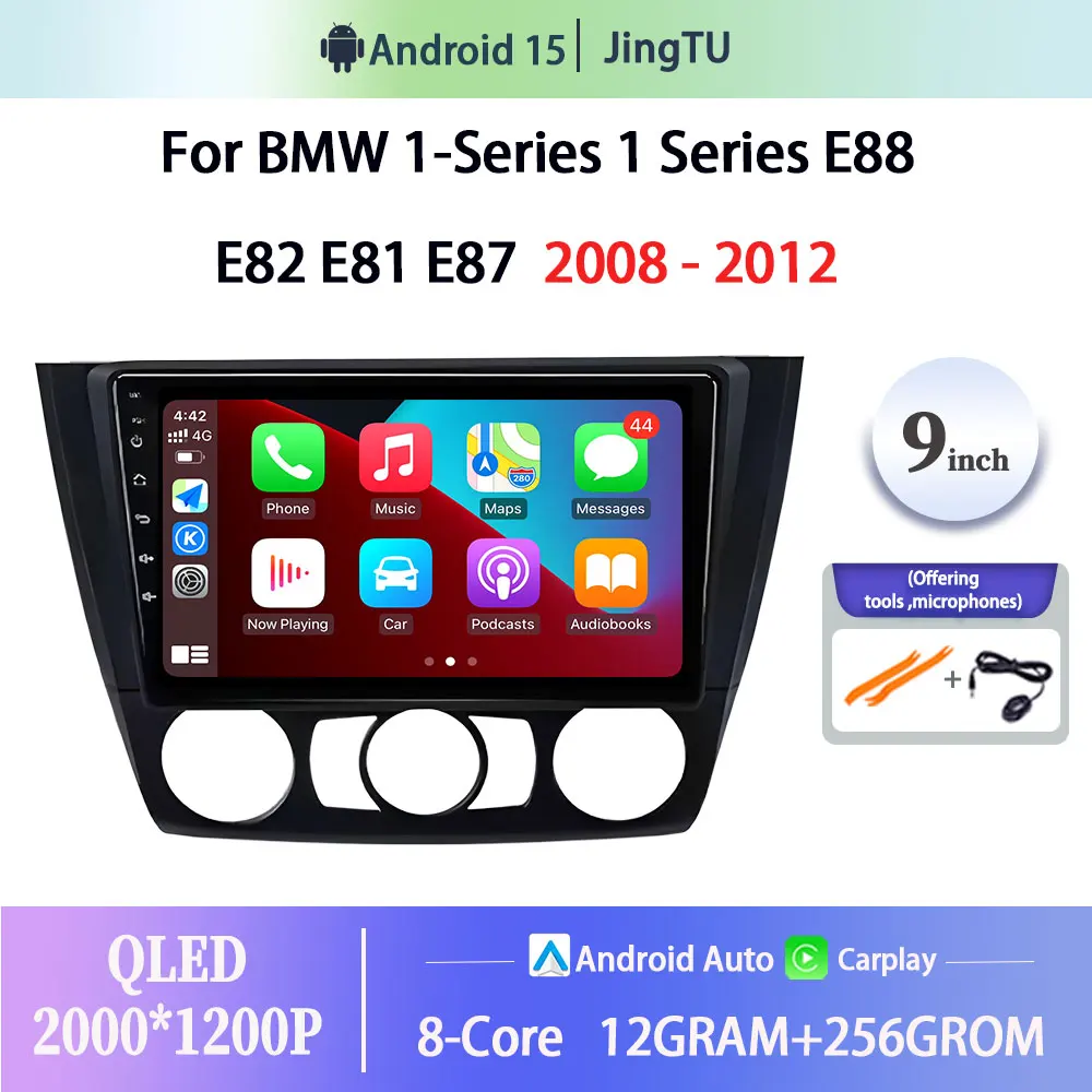 

Android 15 For BMW 1-Series 1 Series E88 E82 E81 E87 2008-2012 Android Car Radio Multimedia Video Player GPS stereo CarPlay 4G