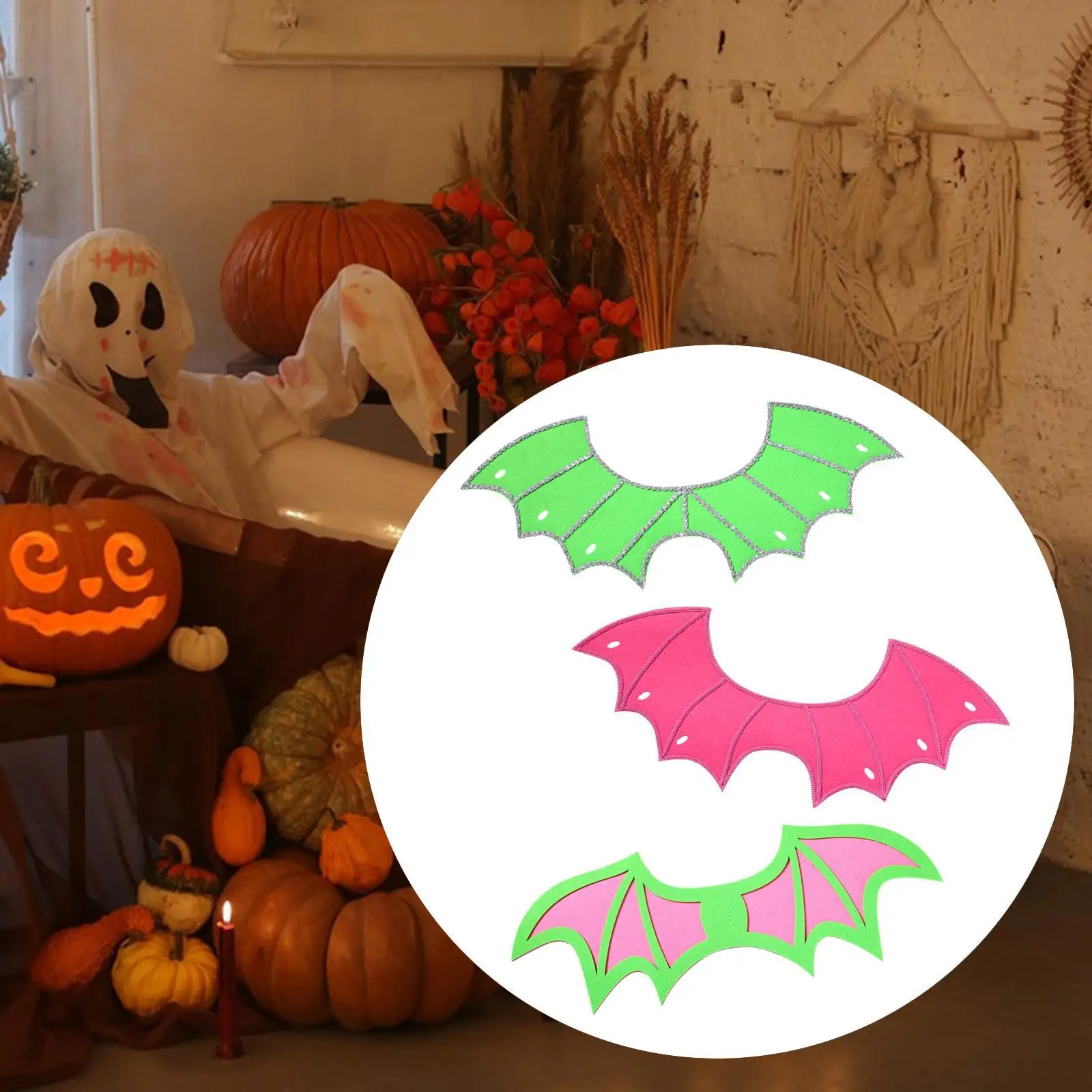 

Bat Wing Costume with Elastic Band Lightweight Lovely Funny Holiday Dress up for Boys Girls Performance Masquerade Theater