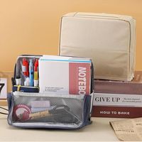 Oxford Cloth Standing Makeup Bag Waterproof with Compartments Toiletry Bag Large Capacity Student Pen Pouch Cosmetic Bags & Case