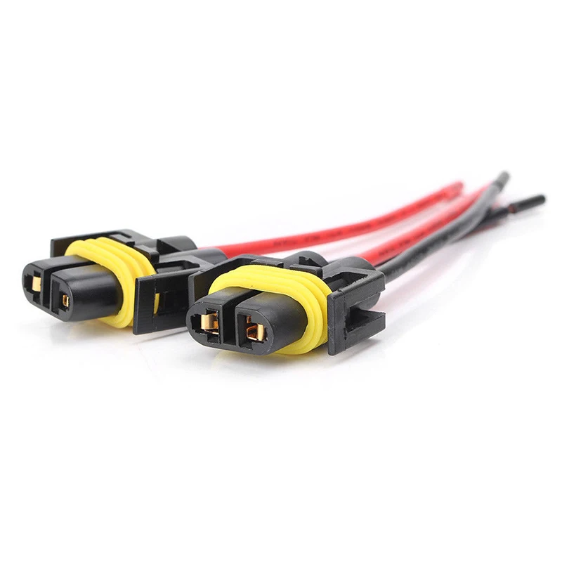 

Heat resistant Heavy duty 2pcs Set Female Adapter Kit H11 H8 Wiring Harness Sockets For Headlight New Accessories Hot sales