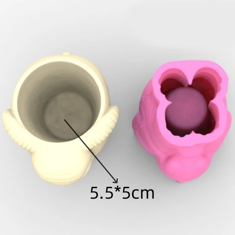 3D Elephant Flower Pots Mold Epoxy Resin Molds Pen Holder Holder Mould Dropsale