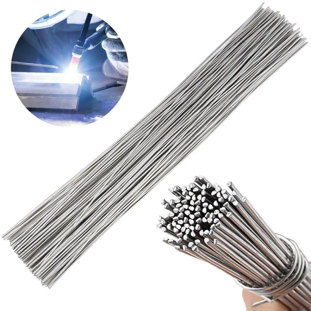100Pcs Universal Solder Wire 1.6/2.0/2.5mm Steel Aluminum Copper Iron Metal Low Temperature Welding Wire Fusible Without Powder