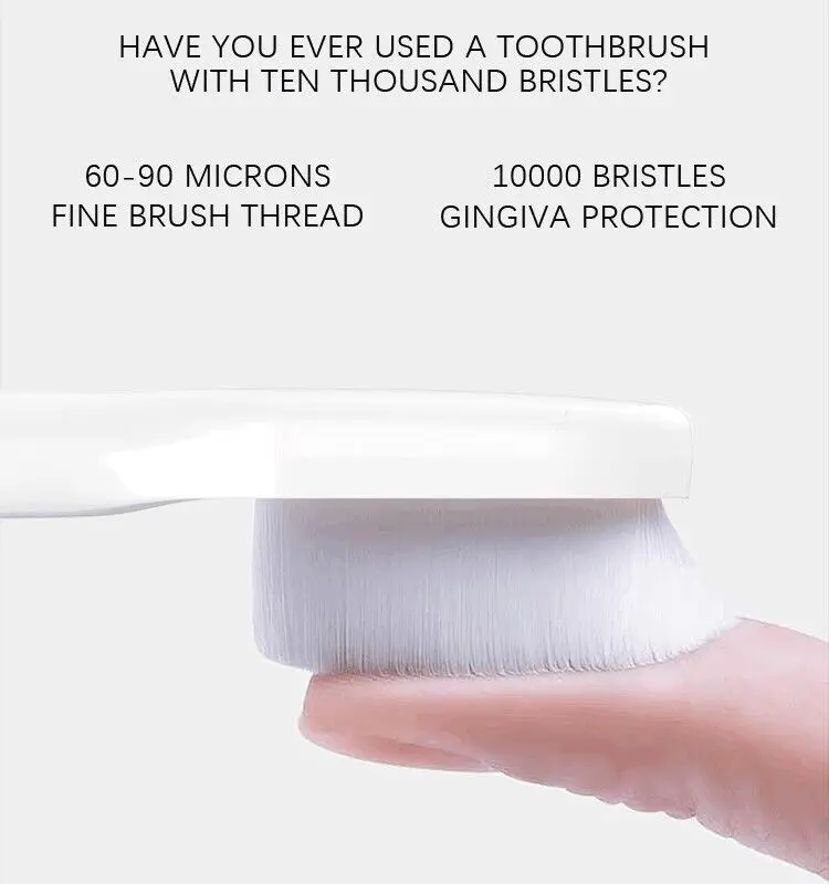 2/4PCS Kids Ultra-fine Soft Toothbrush Gum Care Sensitive Nano Brush Heads for Phili Sonic Care HX3/HX6/HX9 Heads For Children