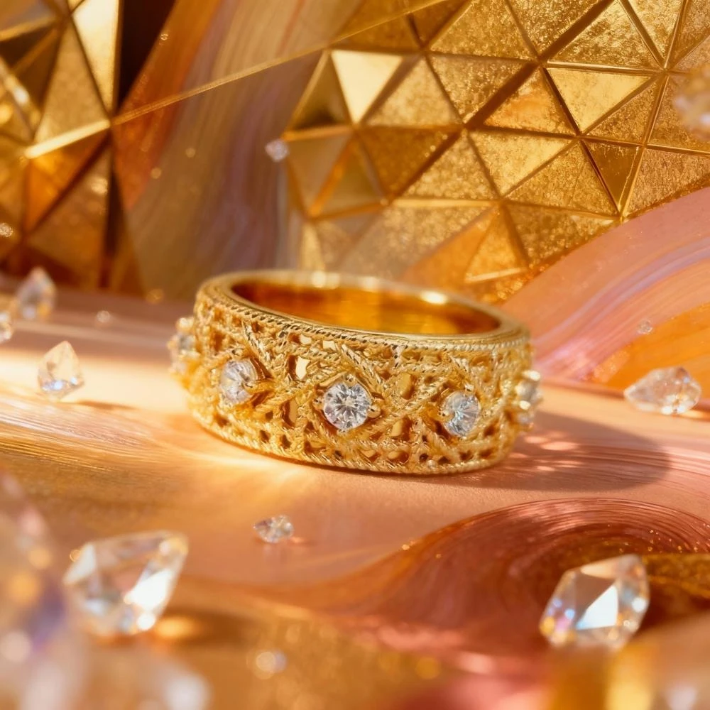 

2025 Trendy Jewelry Rings: Classic Luxury for Wedding, Party - ready, Ideal Engagement/Female Skeleton Lover Ring