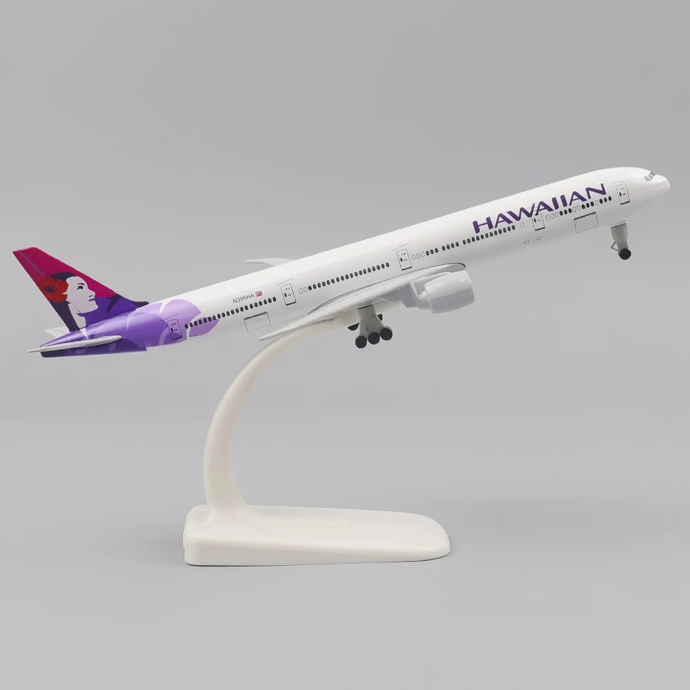 

Metal Aircraft Model 20cm 1:400 Hawaii Boeing 777 Metal Replica With Landing Gear Alloy Material Aviation Simulation Boy Gift