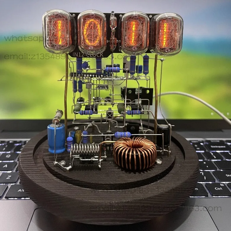 

IN-12 IN12 светодиодные часы ретро настольные креативные цифровые светодиодные часы ювелирные изделия ручной работы леса