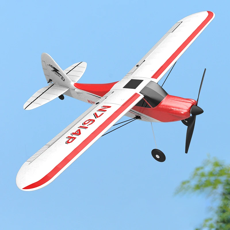 761-4 Sport Cub 500 Rc Plane 2.4g 4 Ch One-Key Aerobatic Rc Airplane Epp Foam Rc Glider Aircraft Rtf Fighter Boys Toys Gifts