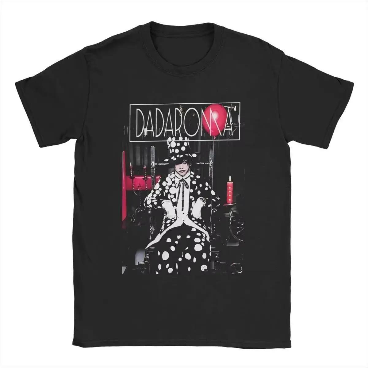 Y2k Harajuku Tops Malice Mizer Band Singer T Shirts Vintage T-Shirts Round Neck Rock Musician Tees Oversized T Shirt Unisex