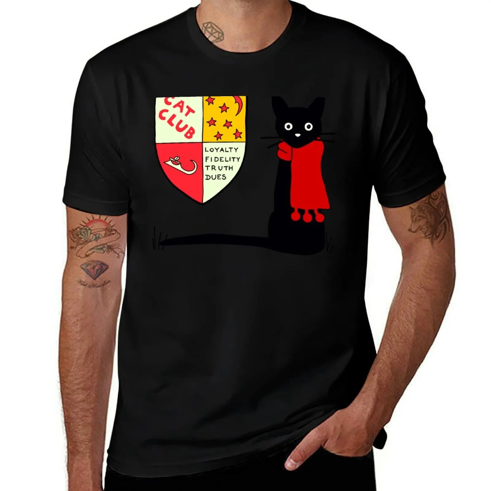 Jenny And The Cat Club Sticker T-Shirt animal prinfor boys summer shirt Louboutins mens t shirts