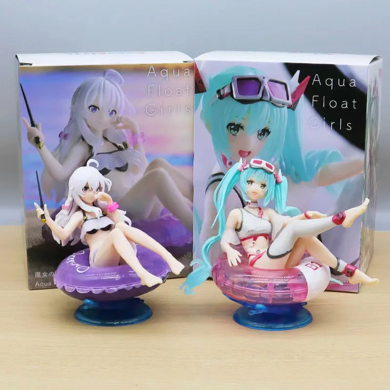 Witch Tour Irena Hatsune Miku Рисунок Кольцо для плавания Летний купальник MIKU Кольцо для плавания Сидячая сцена Орнамент