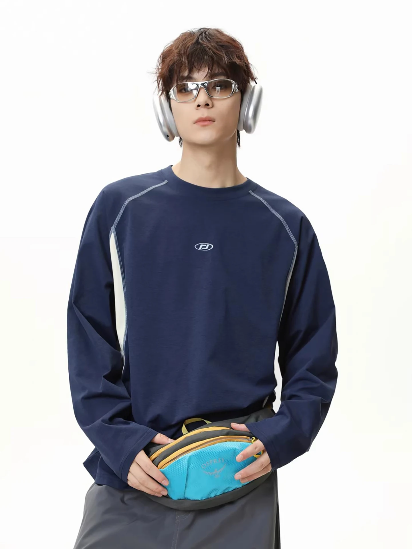 

Мужская футболка Long Sve Fitn Qui Dry Basketball Training Top Жилет для пар Спорт на открытом воздухе Молодежная модная база irt