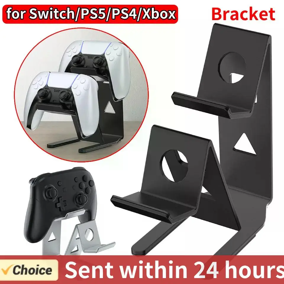 

Подставка для геймпада, компактная настольная подставка, двойная подставка для игрового контроллера, держатель для Switch/PS5/PS4/Xbox, игровые аксессуары