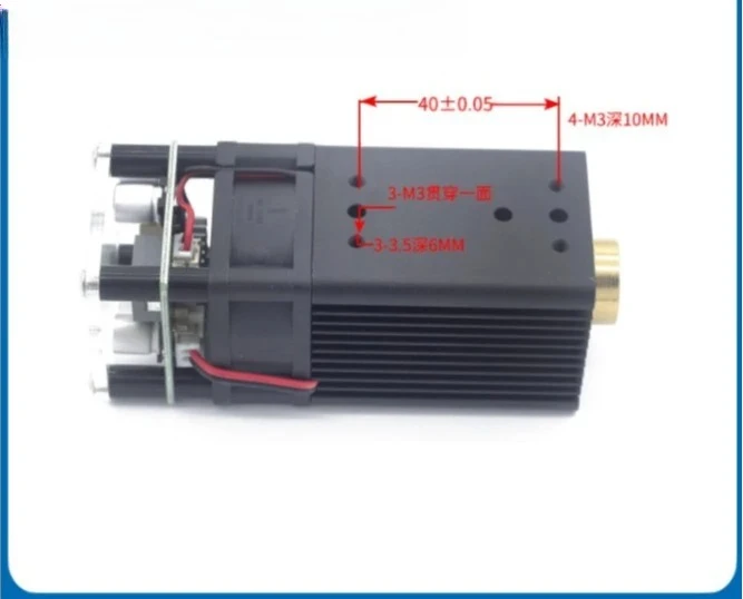 450Nm5w/20w compressed light spot engraving laser, fast engraving laser light fixed focus laser module product focal length 30mm