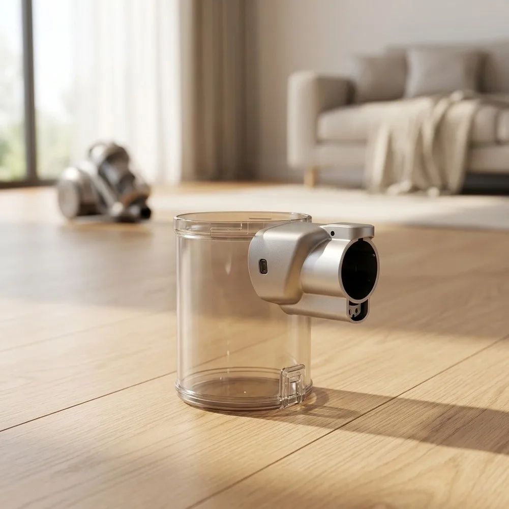 Cup Container Box Designed for Orfeld and for Pro Cordless Vacuum Cleaner ABS Reusable Bin with Clog-Resistant Filter