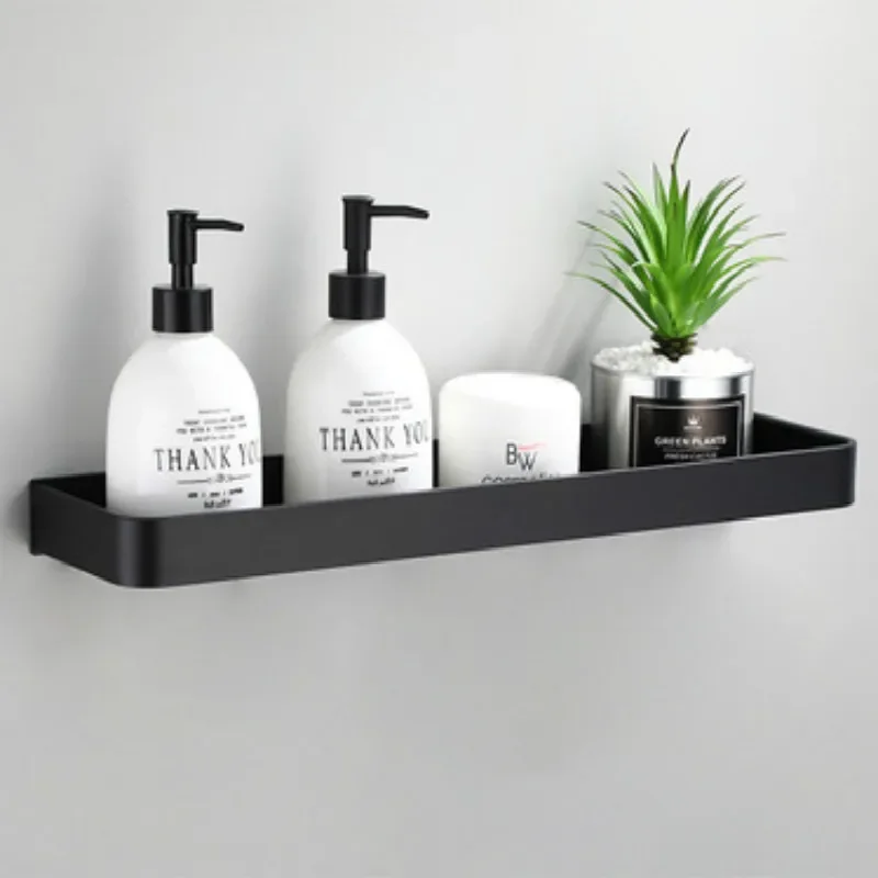 Bathroom Shelf Wall Shelves Shelf Aluminum Black Bathroom Corner Shelf Wall Mounted Black Aluminum Kitchen Storage Holder