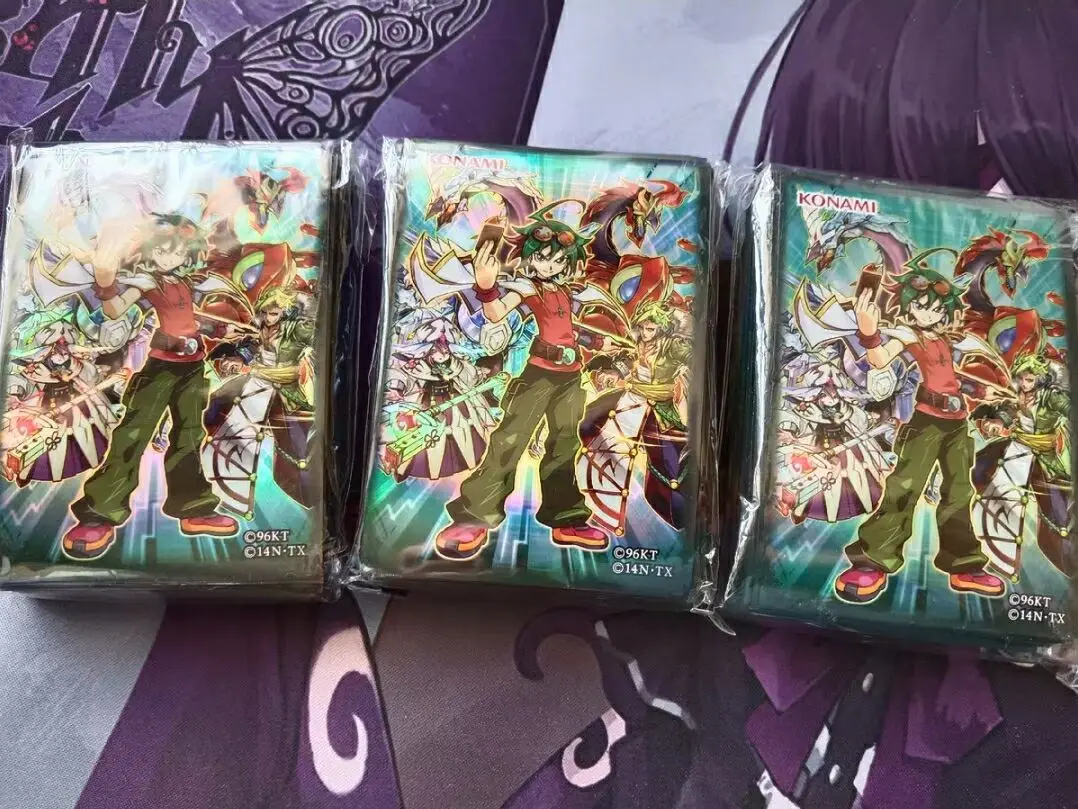 55Pcs Yugioh KONAMI Duel Monsters Yuya Sakaki Official Collection Sealed Card Protector Sleeves