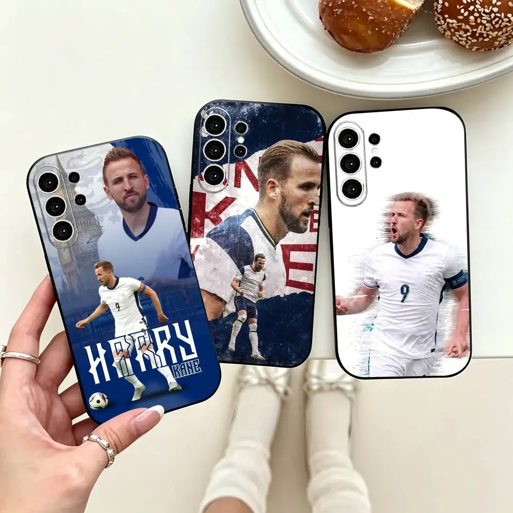 England Harry Kane  Phone Case For Samsung S25,S24,S21,S22,S23,S30,Ultra,S20,Plus,Fe,Soft Silicone Black Cover