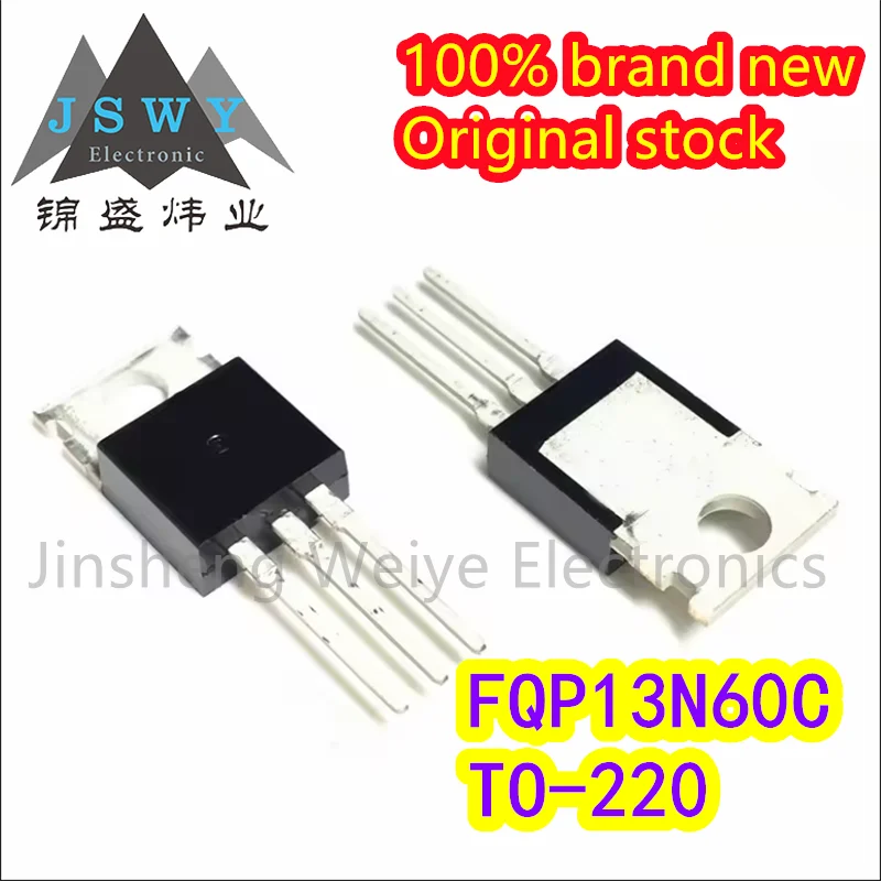 (10/30/100pieces) FQP13N60C FQP13N60 13N60 TO-220 MOS tube N-channel brand new original electronics in stock