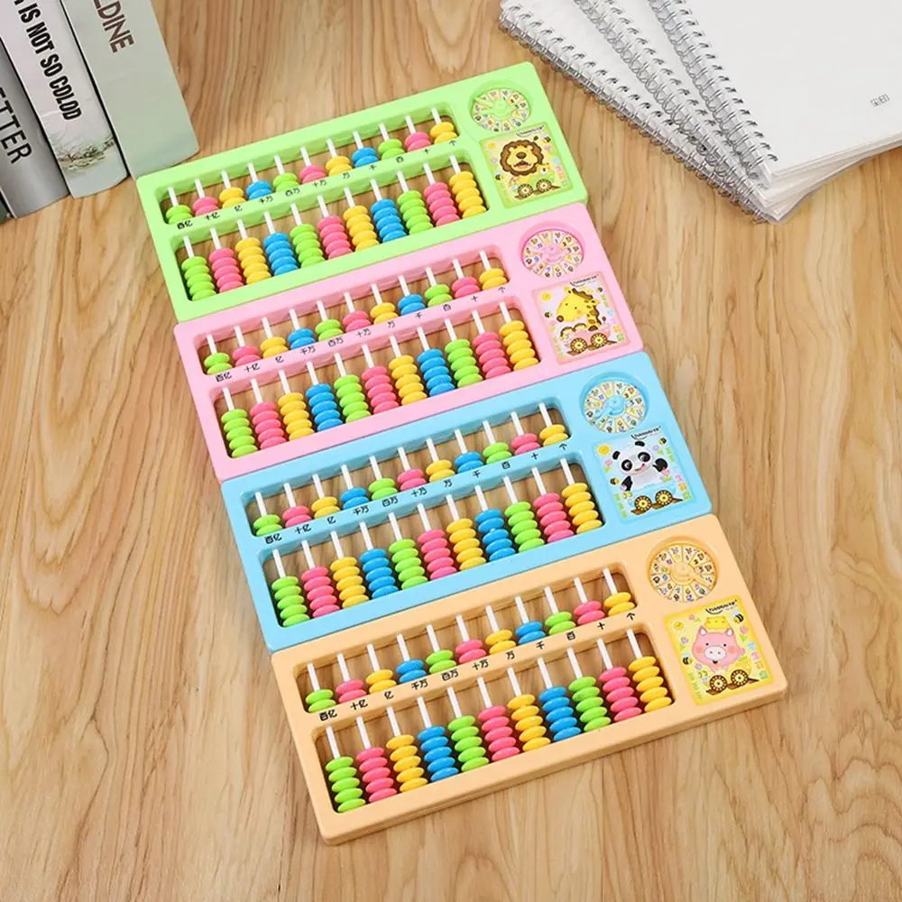 Abacus Bead Mental Arithmetic Puzzle Toy Colorful Kids Learning Abacus Calculation School Education Stationery