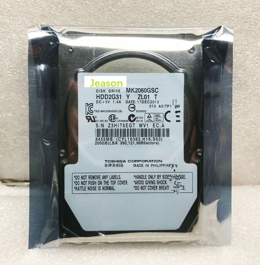 New Original Hard Disk For Toshiba 200GB 2.5