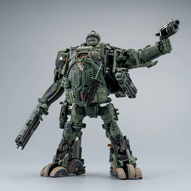 شخصيات الحركة الجديدة M02 T4 كلب الصيد النسخة المنقحة مركبة قتالية مدرعة قوة روبوت لعبة الصبي المشجعين الطرفية