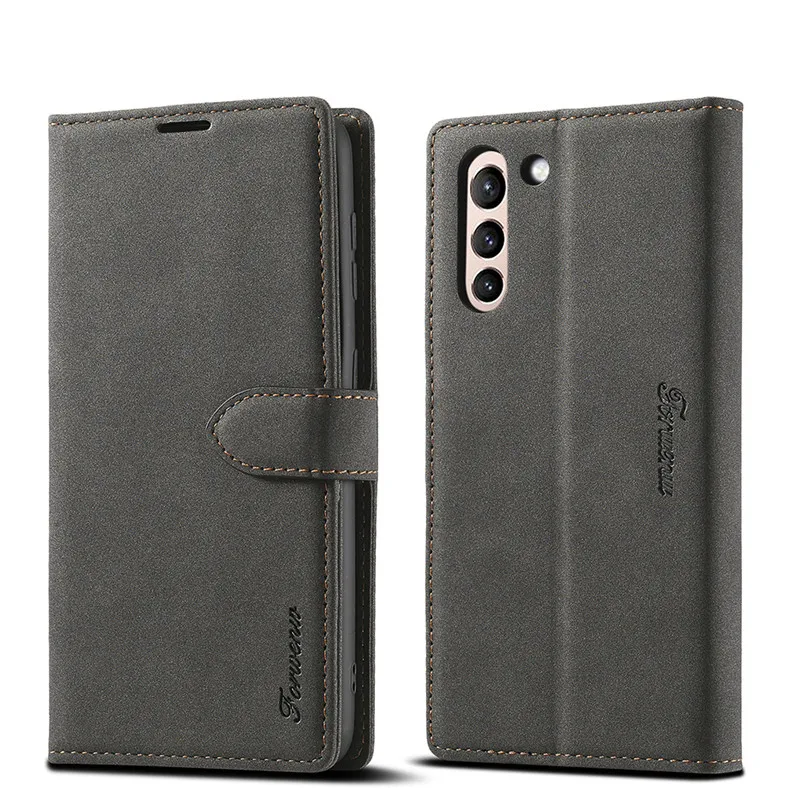 

For Samsung S21 Plus Case Flip Vintage Phone Case On Samsung Galaxy S21 Ultra Case Leather Wallet Case For Samsung S21 FE 5G Bag