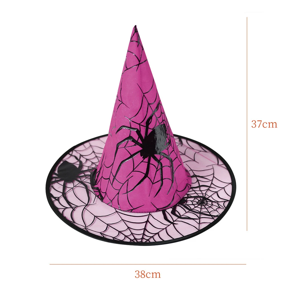 Hexenhut, Halloween-Dekorationszubehör, Hexenhut für Kinder und Erwachsene, Ballkleid, Magic Mesh Wizard Hat für Party – Detail 11
