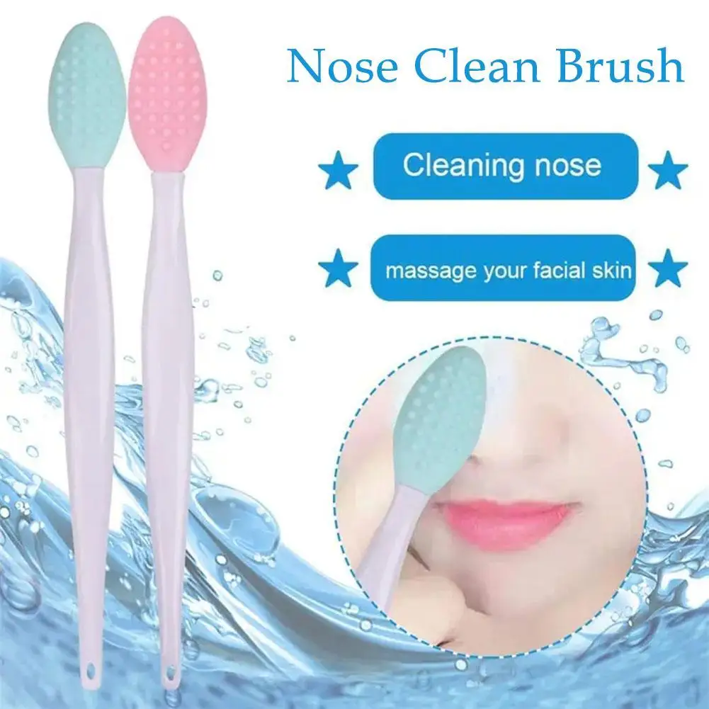 1PC Beauty Skin Care Wash Face Silicone Brush Exfoliating Nose Clean Blackhead Removal Brushes Tools Nose Clean Brush