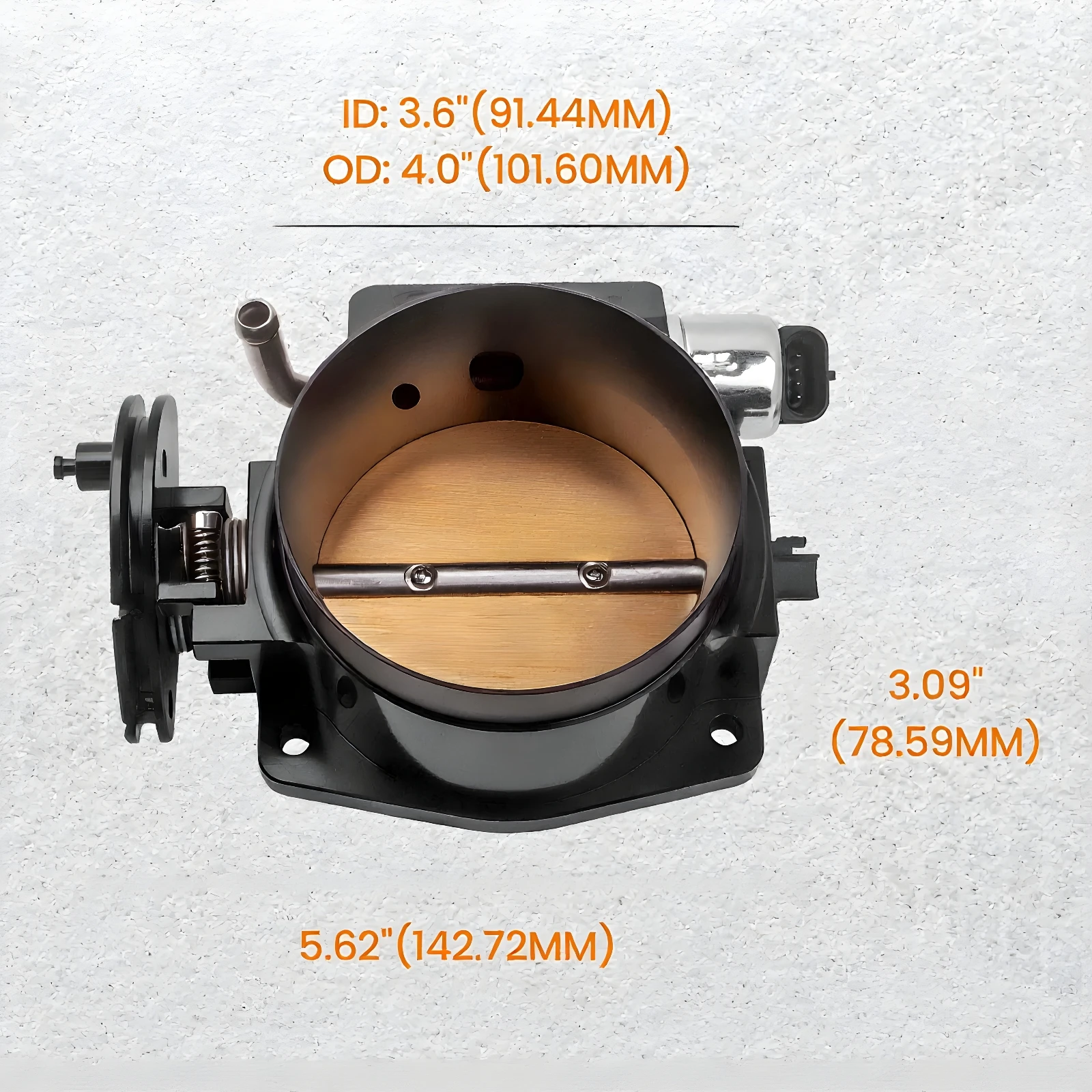 92mm Throttle Body for LSX LS1 LS2 LS3 LS6 LS7 for GM Gen III with TPS IAC 4 Bolt