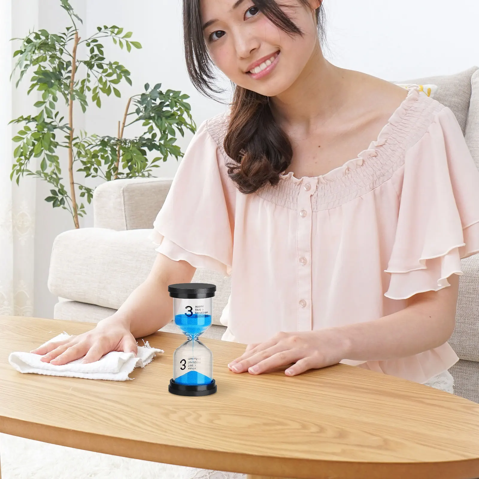 Sand Timer Sand Timer Set Sand Timer Set 6 Colors Hourglass Clock Timer 1/3/5/10/15/30 Minute White Blue Green Purple Orange Red