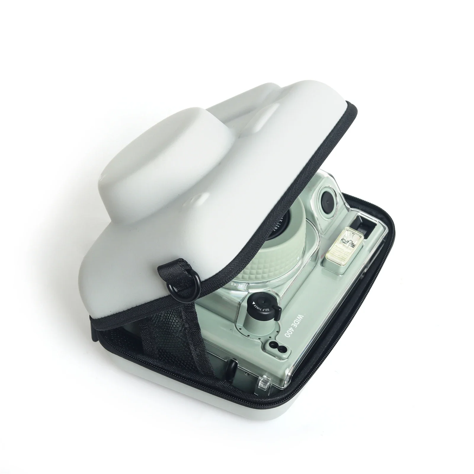 Camera Protective Cover Case Bag For Fuji Instax Wide w400/w300 Camera General Hard Case PU Protective Pouch with Shoulder Strap