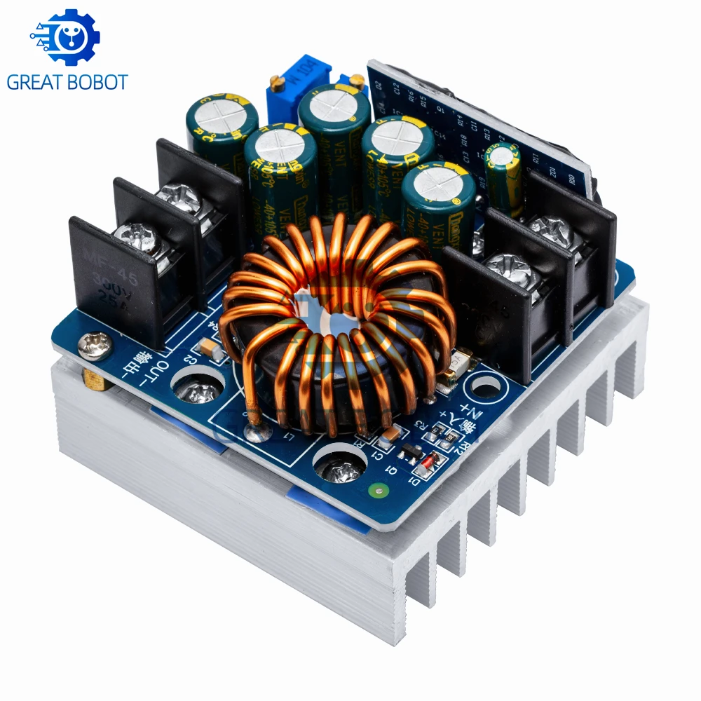 400W 15A Adjustable Step-Down Power Module: DC 10V-60V to 0-45V Constant Voltage/Current Buck Converter