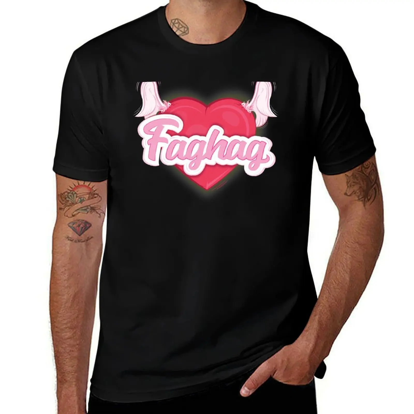Fag hag is life T-Shirt anime t shirts for man T-Shirt