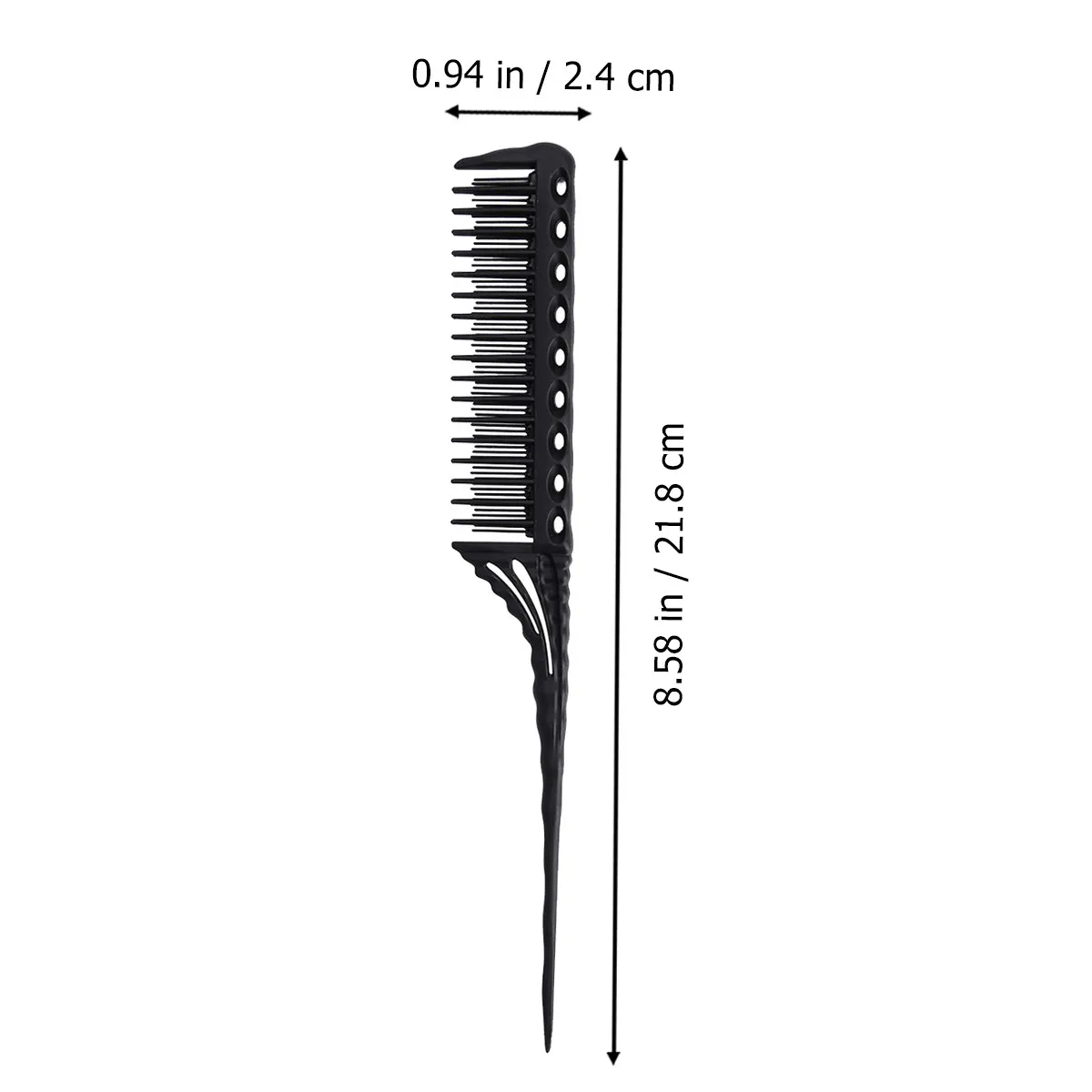 4Pcs Hair Styling Combs Set Professional Hair Dye Comb Highlights Comb Black Salon Coloring Tool Teasing Tail Brush for Home Use