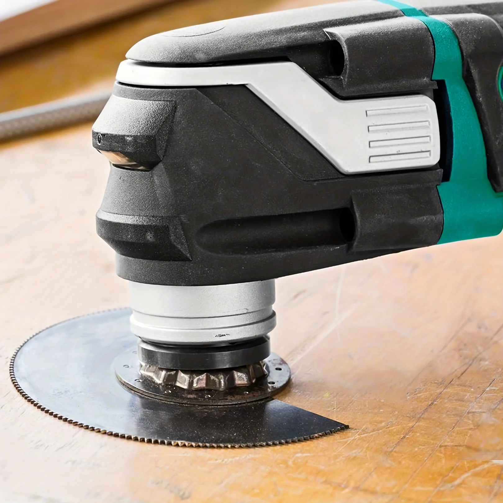 Lâmina de serra segmentada oscilante, semicircular, HCS, corte nivelado, multitool, 5pcs, 88mm