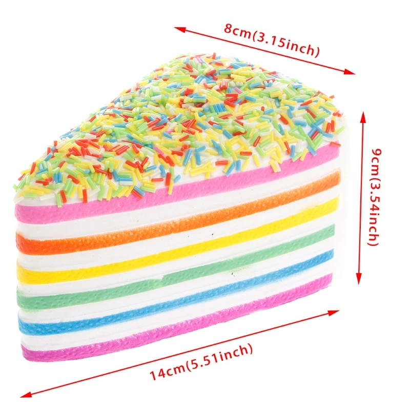 for Triangle Cake  Super Slow Rising Stress Relieve Scented Soft Kid Toy