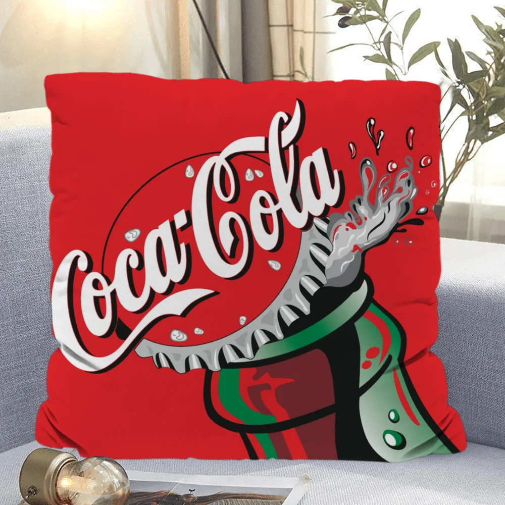 Coca Cola Decorative Cushion Cover Pillow Covers Decorative Home 45x45 Cushions Covers Sleeping Pillows Sofa 50x50 40*40 Textile