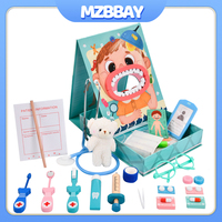 Kids Doctor Role Play Set Wooden Play Educationa Toys Doctor's Suit Games Toys Children Medical Simulation Medicine Chest Toys