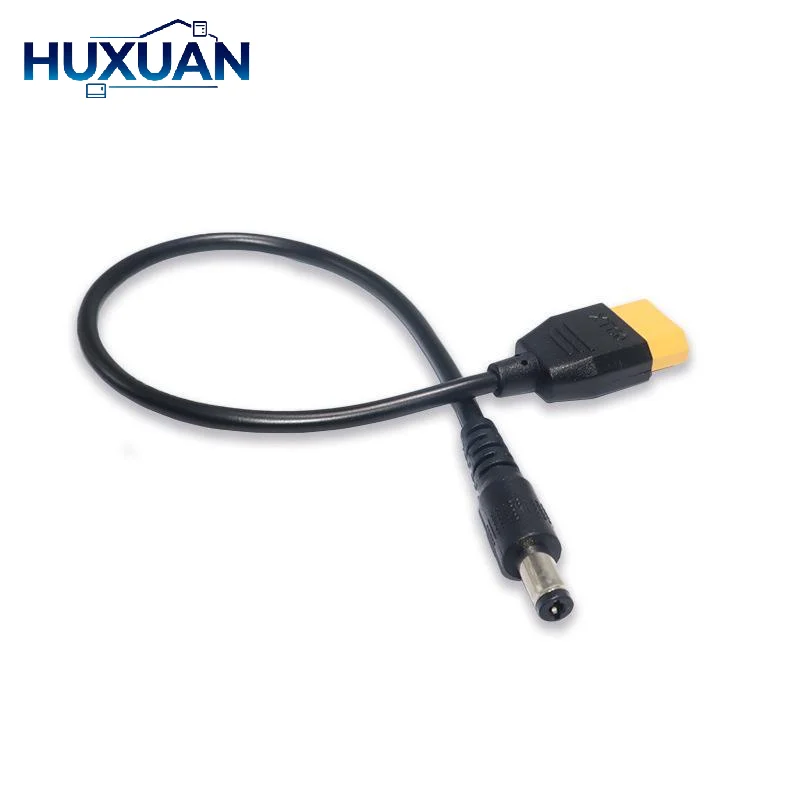 XT60 to DC Male Power Adapter Cable Flame Retardant PVC Jacket Stable Power Transfer for Portable Power Bank RC Aircraft