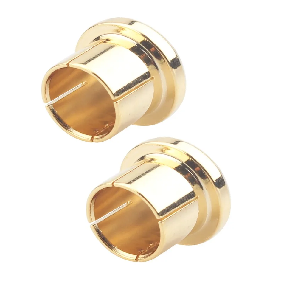 Dust prevention Brass RCA Cap Protector Gold Plated Audiophile Shielding Cap RCA Plug Caps Audio