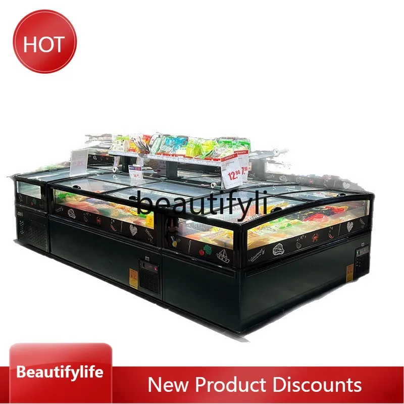 

A61 Commercial Display Cabinet Supermarket Ice Cream Combo Refrigeration Large Capacity Ice Cream Ice Cream Display Cabinet