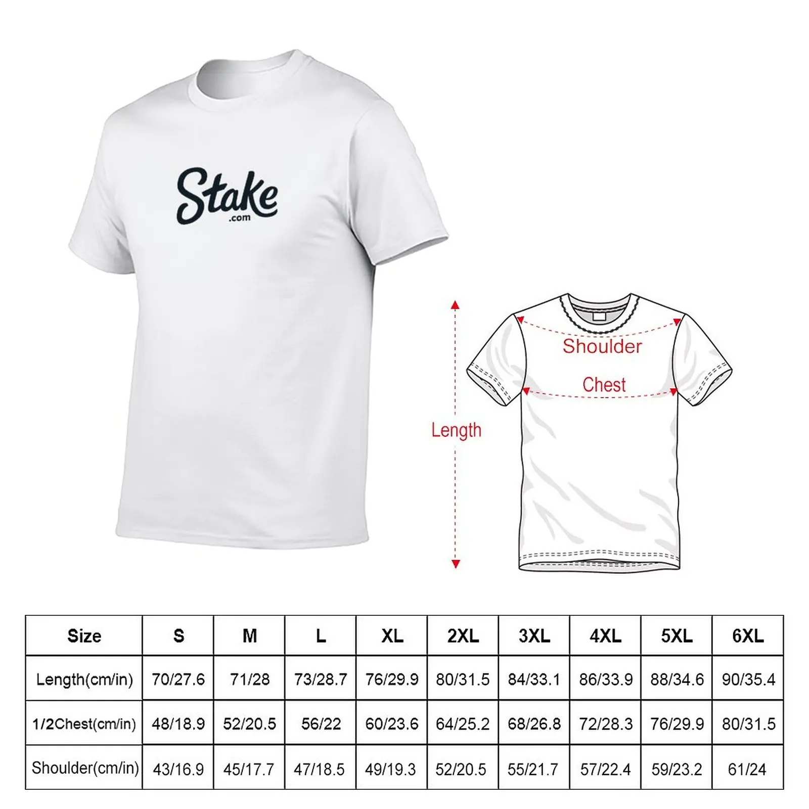 Stake Crypto Casino T-Shirt cute tops Aesthetic clothing kawaii clothes shirts graphic tees slim fit t shirts for men