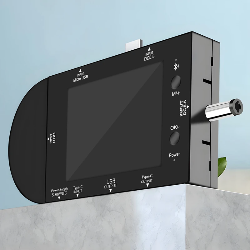 Imagem -04 - Atorch Voltímetro Digital Amperímetro Banco de Potência Detector de Tensão Volt pd Gatilho Medidor Elétrico Testador Usb Tipo-c 2.4 Ud24