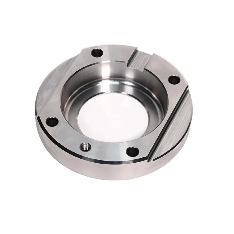 CNC machining stainless steel precision machining vacuum chamber / flange connection mechanical parts